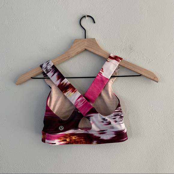 Lululemon All Sport Bra III Pigment Wind Berry Rumble Multi - Picture 5 of 9